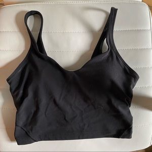 black lululemon align tank